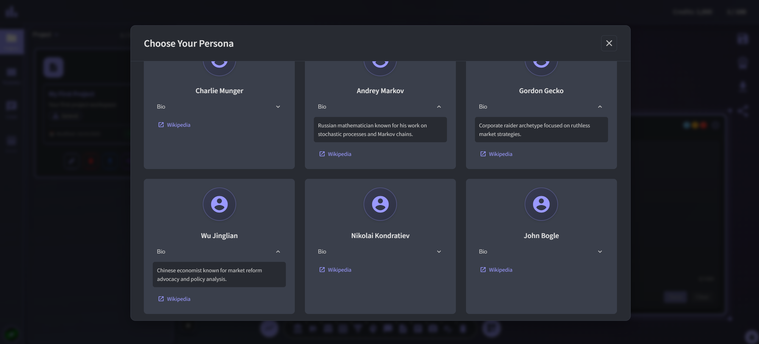 Workspace with multiple experts collaborating
